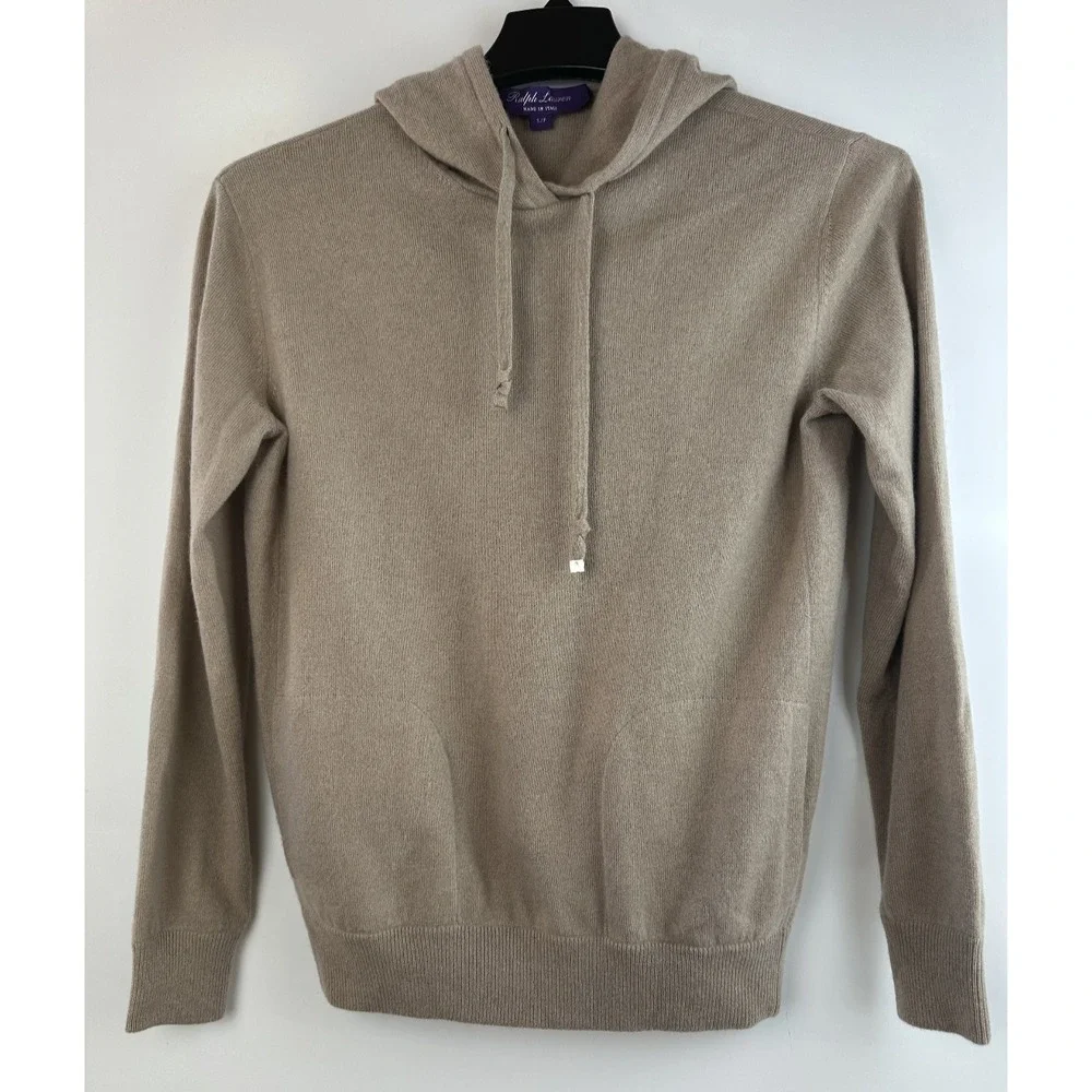 Ralph Lauren Purple Label 100% Cashmere Hoodie Sweater Italy S/P Luxury Designer - Picture 16 of 16